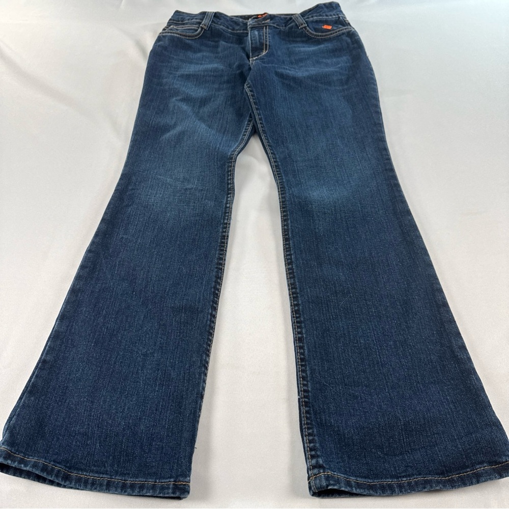 Wrangler Flame Resistant Jeans Women's Size 5 CAT2 2112 Boot Cut Blue Denim EUC